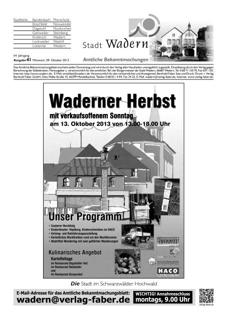 ABB-2013-41 - Wadern