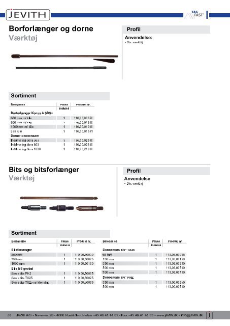 Indhold TAG FAST katalog 2010_indd - F.wood-supply.dk