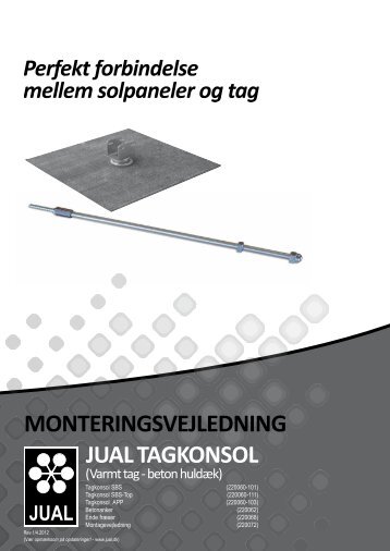 Monteringsvejledning jUAl tAgkonsol - F.wood-supply.dk
