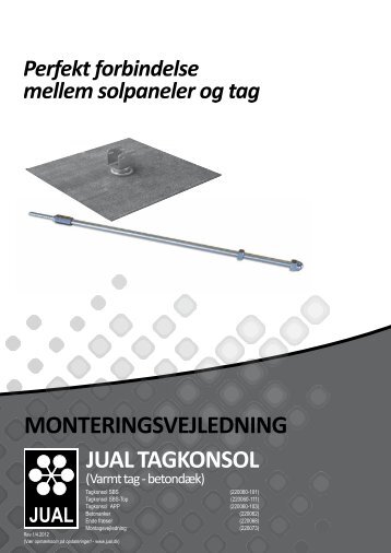 Monteringsvejledning jUAl tAgkonsol - F.wood-supply.dk