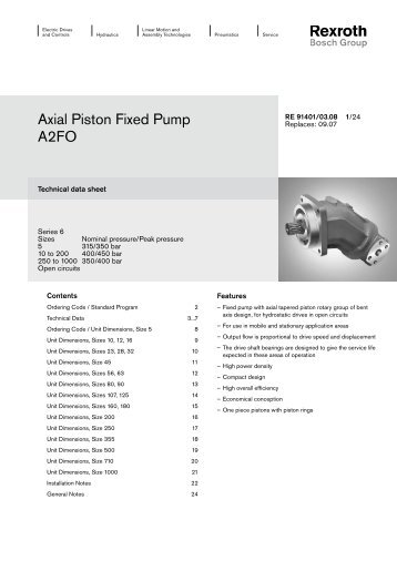 Axial Piston Fixed Pump A2FO