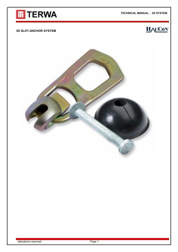 3d slot-anchor system - Terwa