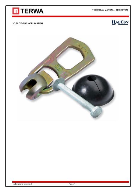 3d slot-anchor system - Terwa