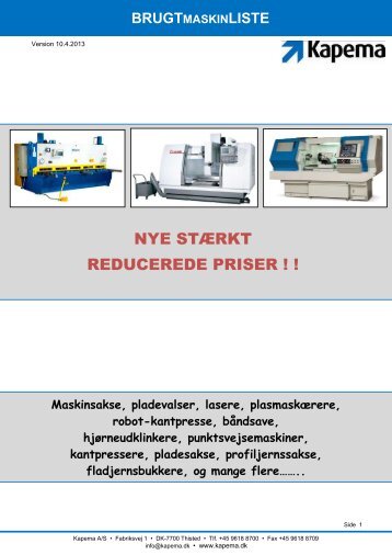 brugtmaskinliste - F.wood-supply.dk