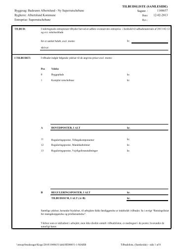 Tilbudsliste betonkonstruktioner - F.wood-supply.dk