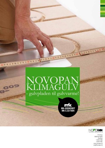 NOVOPAN Klimagulv - undergulv med varme(PDF)