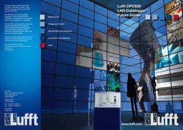 Lufft OPUS20 LAN-Datalogger Future Inside - Fisher UK Extranet