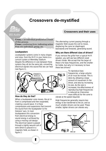 Crossovers de-mystified - BSS Audio