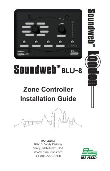 London Zone Controller Installation Guide - BSS Audio