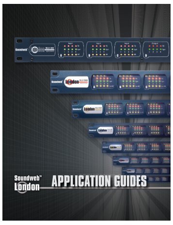 Soundweb London 2010 Application Guide - BSS Audio