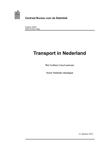 Transport in Nederland - CBS