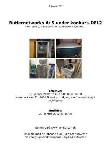 Butlernetworks A/S under konkurs-DEL2 - konkurser.dk