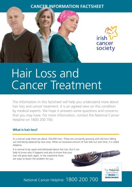 Hair Loss FactSheet v8.indd - Irish Cancer Society