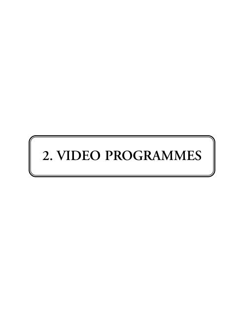 Audio and Video programmes - The National Institute of Open ...