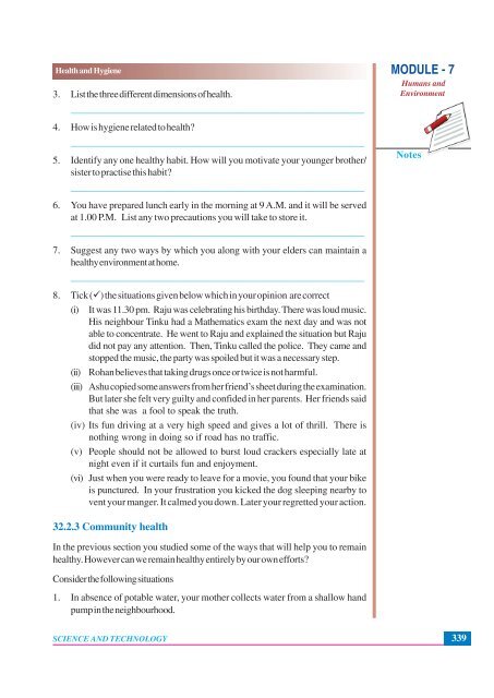 32. Health and Hygiene - The National Institute of Open Schooling