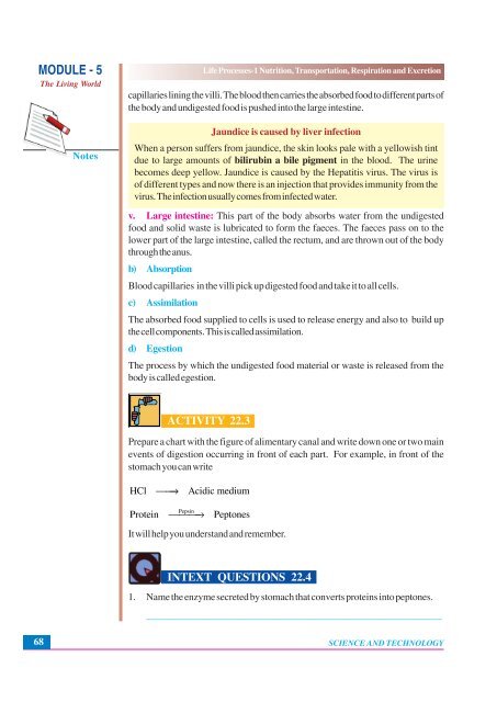 Nutrition, Transportation, Respiration and Excretion