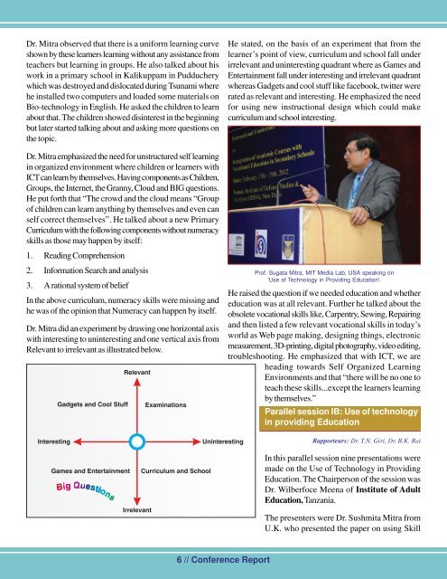 Conference Report - The National Institute of Open Schooling