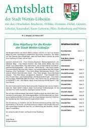 ( 3 MB / PDF )Amtsblatt der Stadt Wettin-LÃ¶bejÃ¼n 20.02.2013