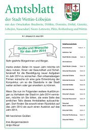 ( 3 MB / PDF )Amtsblatt der Stadt Wettin-Löbejün 22.01.2014