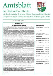 ( 3 MB / PDF )Amtsblatt der Stadt Wettin-LÃ¶bejÃ¼n 19.06.2013