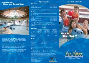 Flyer De Bütt - NICHT barrierefrei - Stadt Willich