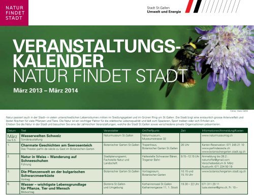 Veranstaltungskalender 2013/2014 (349 kB, PDF) - Stadt St.Gallen