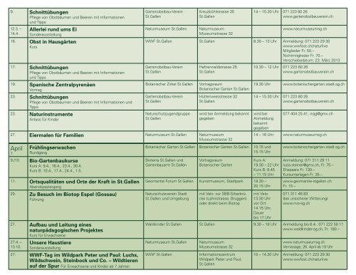 Veranstaltungskalender 2013/2014 (349 kB, PDF) - Stadt St.Gallen