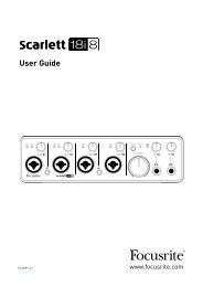 Scarlett 18i8 User Guide - Focusrite