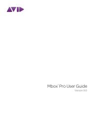 Mbox Pro User Guide v9.0 (PDF) - Digidesign