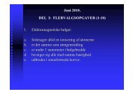 Juni 2010, DEL I: FLERVALGSOPGAVER (1-10) 1 ...