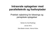 U4_Intraorale optagelser med parallelteknik og fosforplader ...