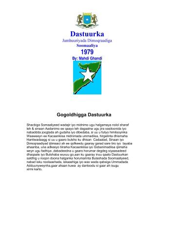 Dastuurkii 1979 - Somali Talk