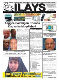 ilays newspaper/wargelin axad 17 may 2009 - Somali Talk