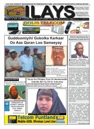 arbaca 29 april 2009 ilays newspaper - Somali Talk
