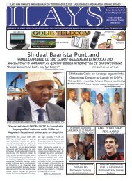 Shidaal Baarista Puntland - Somali Talk