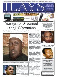 Waraysi :- Dr Axmed Xaaji C/raxmaan - Somali Talk