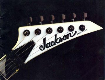 Jackson 1989 Catalog - JacksonÂ® Guitars