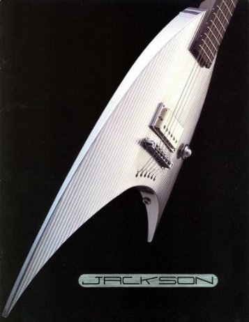 Jackson 1996 Catalog - JacksonÂ® Guitars
