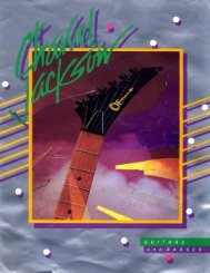 Jackson Charvel 1990-91 Catalog - Jackson® Guitars Jackson Charvel 1990-91 Catalog - Jackson® Guitars