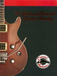 Jackson Charvel 1990-91 Catalog - Jackson® Guitars Jackson Charvel 1990-91 Catalog - Jackson® Guitars