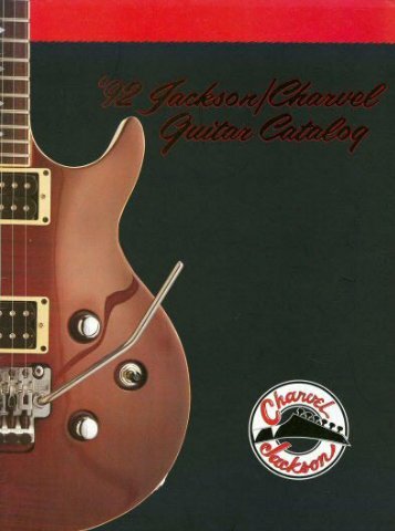 Jackson Charvel 1992 Catalog - JacksonÂ® Guitars
