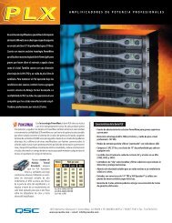 PLX Spec ESP 4/7/04 - QSC Audio Products