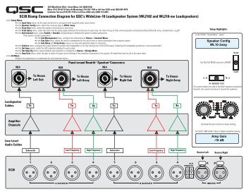 SC28 Biamp Connection Diagram for QSC's WideLine-10 ... - Aplauz