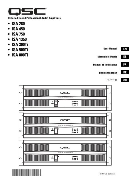 TD-000136-00 - QSC Audio Products