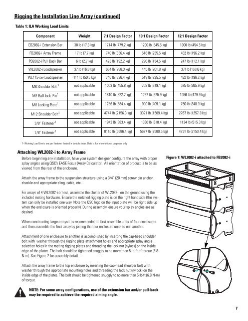 ILA Series User Manual - QSC Audio Products