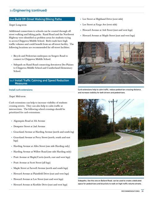 Des Plaines School Travel Plan - Active Transportation Policy