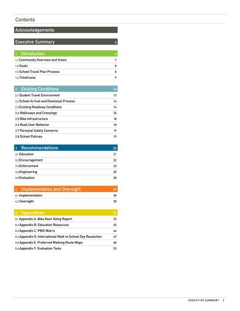 Forest Park School Travel Plan - Active Transportation Policy