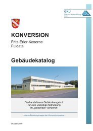 KONVERSION GebÃ¤udekatalog - GKU Standortentwicklung GmbH
