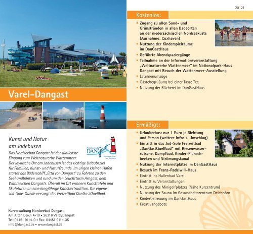 Nordsee- Service Card - Nordseebad Dangast