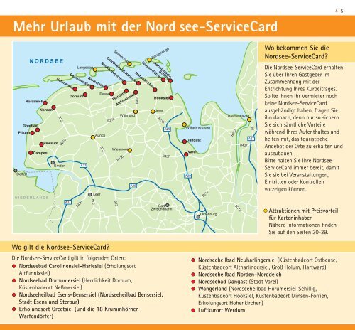 Nordsee- Service Card - Nordseebad Dangast